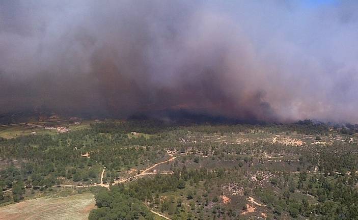 Zona incendiada en Fuente de la Corcha (Beas). / Foto: Infoca