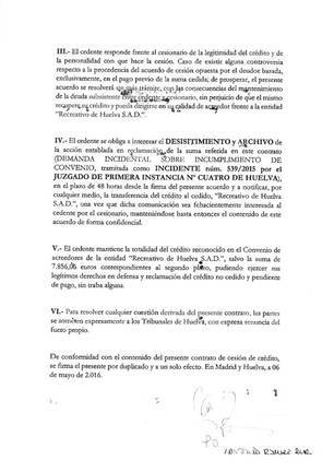 RENUNCIA A DENUNCIAR