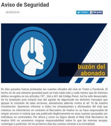 La ciberguerra del Recreativo se enreda con el contraataque de Pablo Comas