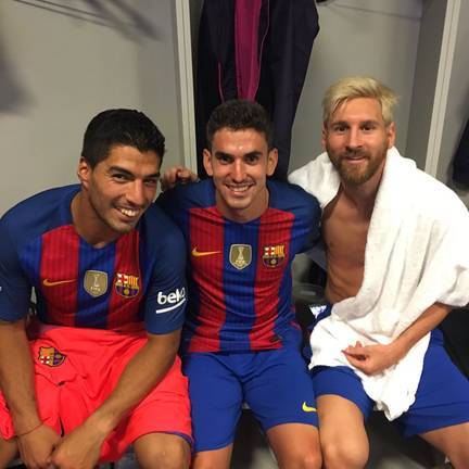 Jesús Alfaro releva a Leo Messi y destaca en la primera derrota del FC Barcelona