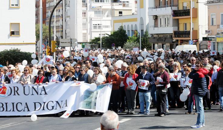 La participación en la manifestación por la sanidad cae un 70%
