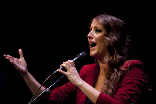 Arcángel y Argentina asisten en Calañas a los actos del Día del Flamenco