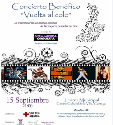 Cartaya acoge un concierto con BSO famosas por una vuelta al cole solidaria