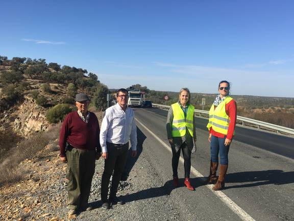 Diputación acomete mejoras en dos carreteras del Andévalo por casi 600.000 euros