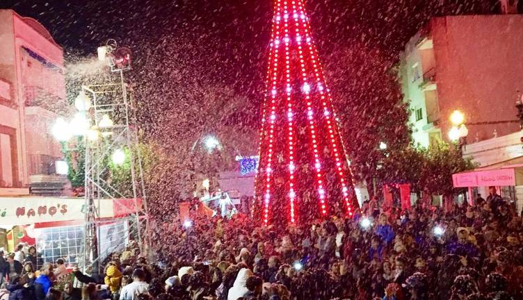 Otra gran Nevada y premios a los mejores belenes en Isla Cristina