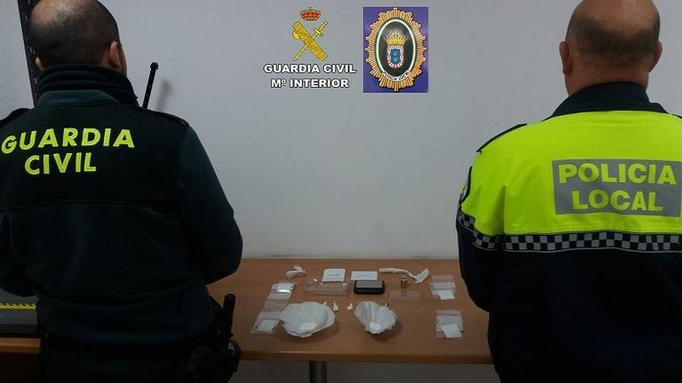 Desarticulado un punto de venta de drogas muy activo en Valverde