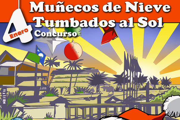Islantilla está lista para acoger su Concurso de Muñecos de Nieve tumbados al sol
