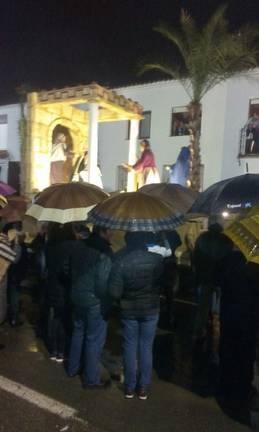 La lluvia desluce el recorrido de la centenaria Cabalgata de Higuera