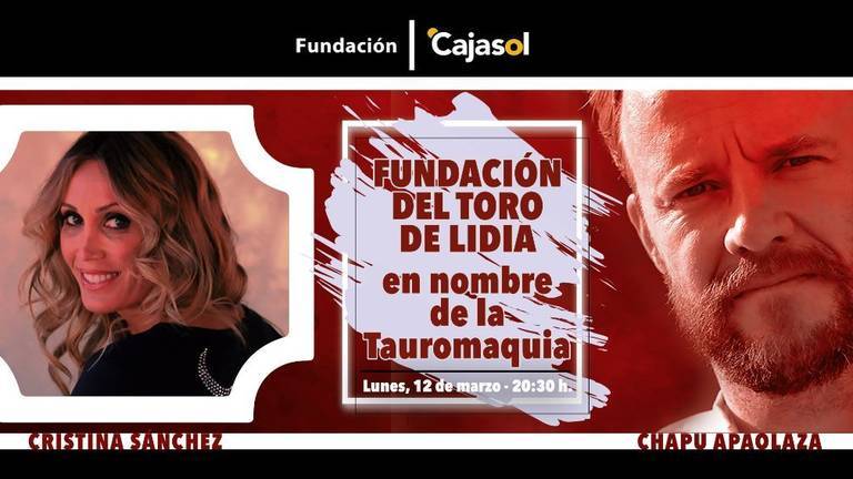 Chapu Apaolaza y Cristina Sánchez, en el Ciclo Los Toros de Cajasol