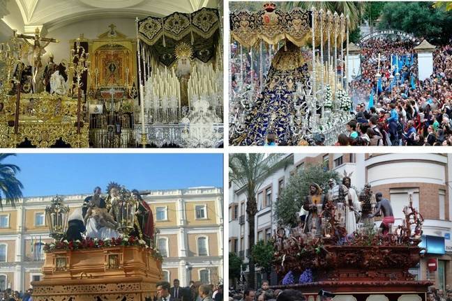 La lluvia amenaza al Miércoles Santo de las Reinas de Huelva, Prendimiento y Santa Cruz