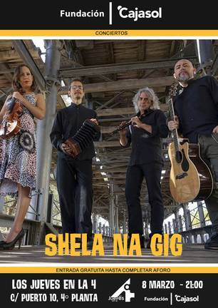 Sheela Na Gig lleva sus ritmos folk al ciclo ‘Los Jueves en la Cuarta’ de la Fundación Cajasol
