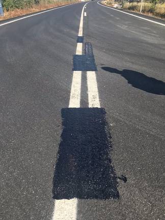 Juzgan este miércoles a un hombre por pintar la línea continua de una carretera en Lepe