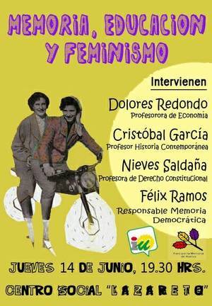 IU reivindica la Memoria Democrática y el Feminismo en un acto público en El Higueral