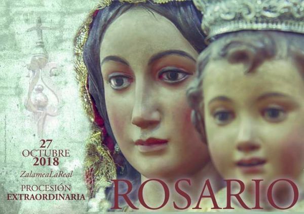 La Virgen del Rosario de Zalamea sale en procesión tras su restauración