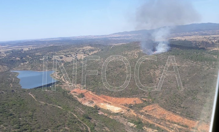 Controlado el incendio de El Cerro del Andévalo