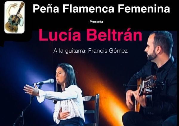 Lucía Beltrán debuta en la Peña Flamenca Femenina