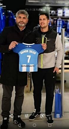Juan José Cortés regalará al pequeño Julen la camiseta del Recre