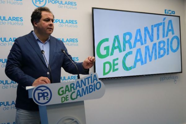 El PP pide que los PGE incluyan partidas para todos los proyectos pendientes en Huelva