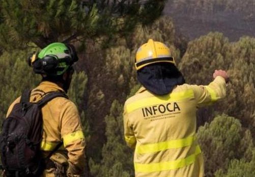 Estabilizado el incendio forestal de Santa Ana la Real