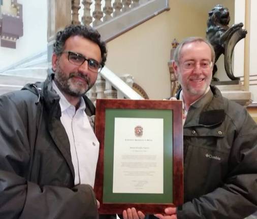 Homenaje a los dos geólogos onubenses que participaron en el rescate de Julen