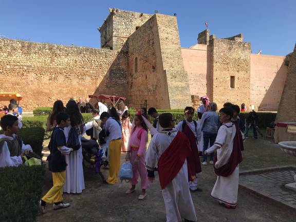 Los alumnos del CEIP San Walabonso de Niebla se convierten en guías turísticos