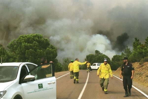 Un enganche eléctrico para un pozo ilegal provocó el incendio en El Cebollar de Moguer