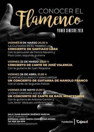 El XXXIV Ciclo Conocer el Flamenco de la Fundación Cajasol arranca este viernes en Huelva