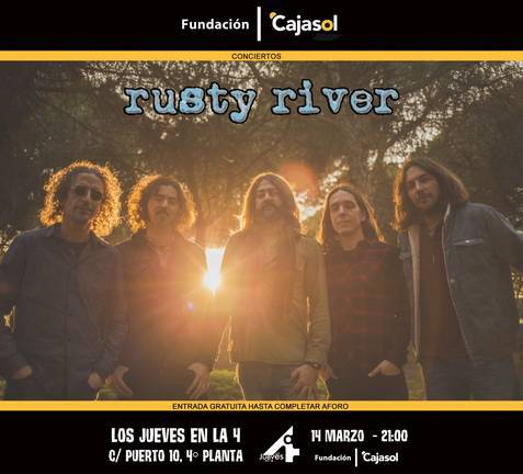 La banda ‘Rusty River’, protagonista esta semana en ‘Los Jueves en la Cuarta’ de Cajasol