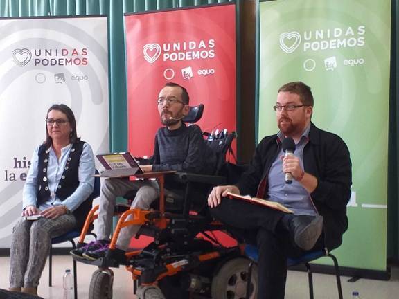 El tren de Echenique pasó por la Universidad de Huelva