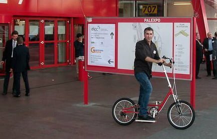 Llevan el hibrido onubense entre Bicicleta y Monopatín a una feria a Portugal