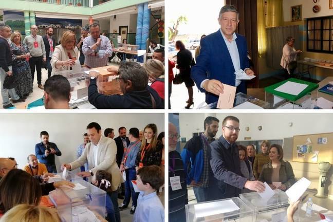 Los candidatos dan ejemplo
