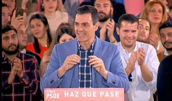 Pedro Sánchez: “Este gobierno va a hacer posible que se mejoren las infraestructuras en Huelva”