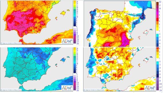Huelva pasará en seis días de los 38 grados de El Granado a los 6º de mínima en la Sierra
