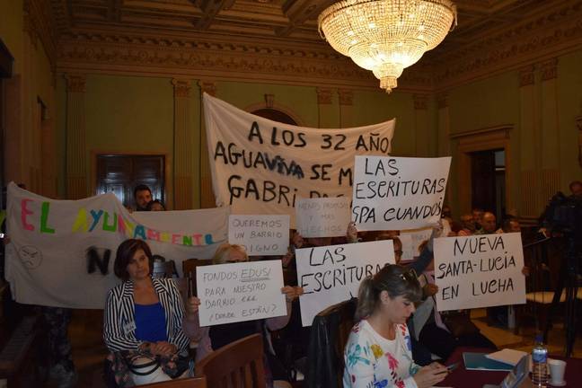 Vecinos de Santa Lucía piden fondos Edusi para su barriada