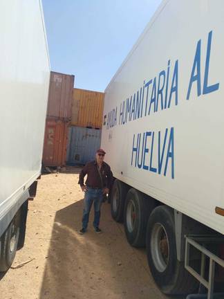 Las 50 toneladas de alimentos de Huelva llegan al Sahara