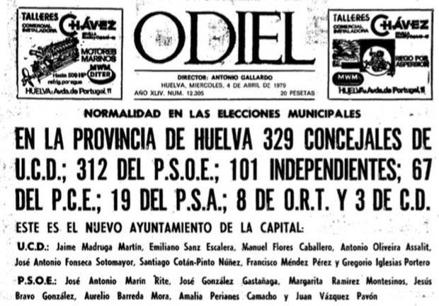 Los 80 municipios onubenses reparten 876 actas de concejal