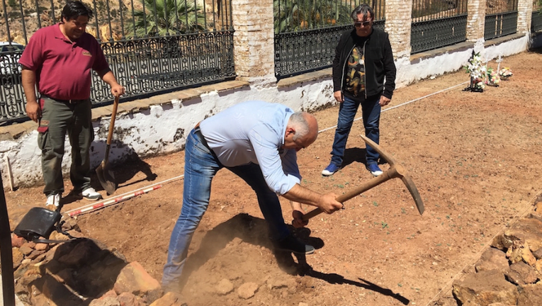 Comienzan los trabajos de exhumación en las fosas comunes de Nerva