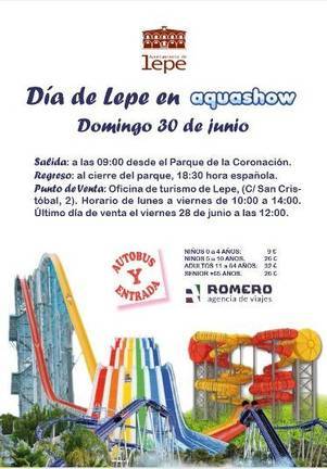 Lepe tendrá su gran día el 30 de junio en Aquashow, el Parque Acuático del Algarve