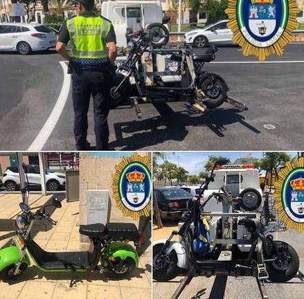 Condenado un conductor de un ciclomotor eléctrico por circular sin papeles ni documentación