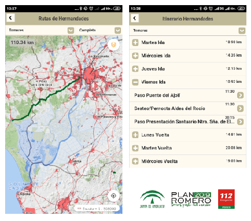 La App del ‘Plan Romero’ incorpora los lugares de sesteo y pernocta de todas las filiales