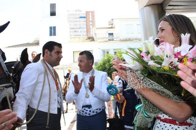 La delegada del Gobierno andaluz, Bella Verano, desea “buen camino” a los peregrinos
