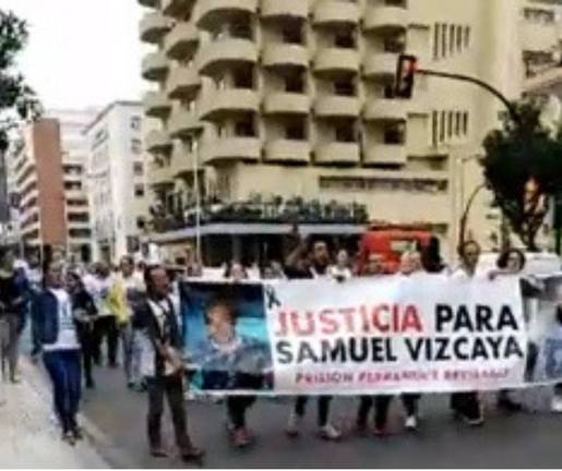 Protesta para pedir la Prisión Permanente Revisable a los “asesinos” de Samuel Vizcaya