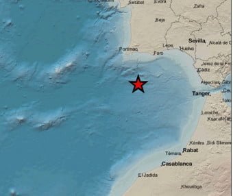 Un nuevo terremoto en el Golfo de Cádiz alcanza los 3,8 grados