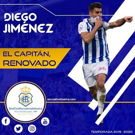 El Recreativo renueva a Diego Jiménez por… ¡tres temporadas!