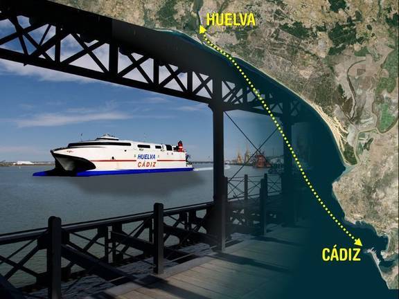 Mesa de la Ría pide una partida para la conexión marítima Huelva-Cádiz