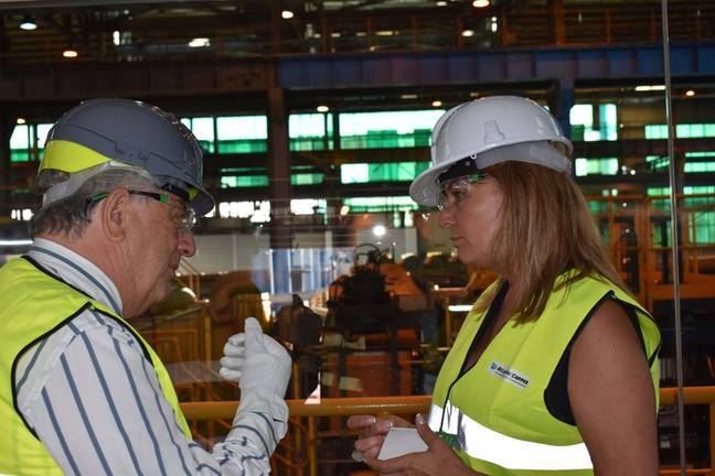 Pilar Miranda visita Atlantic Copper y destaca su capacidad de creación de empleo