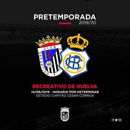El Recreativo ensaya con fuego real en Portugal