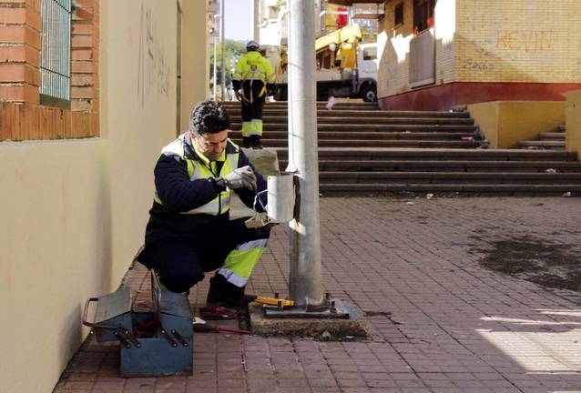 El Ayuntamiento de Huelva reduce en 8 toneladas las emisiones de CO2 en el alumbrado público