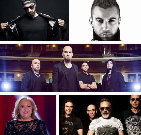 Sôber, el rapero Toteking, La Unión, Sergio Contreras y Blanca Villa, en los conciertos de La Cinta