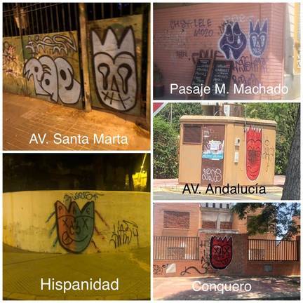 ‘El Pinturillas’ deja su marca ilegal en al menos una docena de calles de Huelva